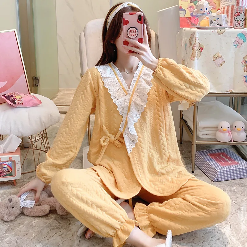 Maternity Pajama Long Sleeve Tops&Pants Two-piece Suits Pregnant Women Pregnancy Breast Feeding Pajamas Suits Home Clothes
Maternity Pajama Long Sleeve Tops&Pants Two-piece Suits Pregnant Women Pregnancy Breast Feeding Pajamas Suits Home Clothes
