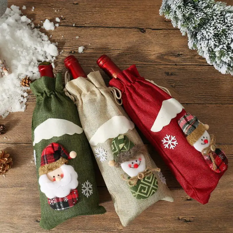 Red Wine Bottle Cover Bags Decoration Home Party Santa Claus Christmas packaging Christmas merry Christmas decoration LX8574
Red Wine Bottle Cover Bags Decoration Home Party Santa Claus Christmas packaging Christmas merry Christmas decoration LX8574