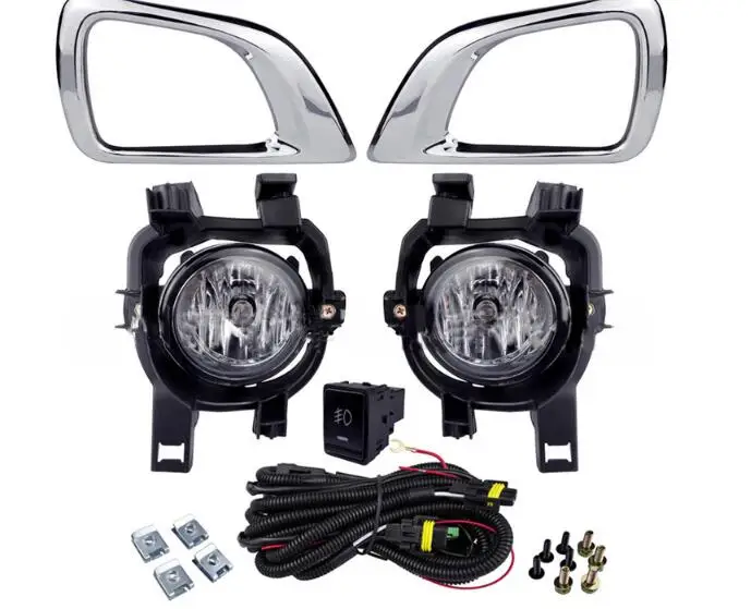 For Nissan Navara NP300 2016 2017 Front Bumper Fog Light DRL Daytime Running Fog Lamp Frame Cover with Switch Harness Kits
For Nissan Navara NP300 2016 2017 Front Bumper Fog Light DRL Daytime Running Fog Lamp Frame Cover with Switch Harness Kits