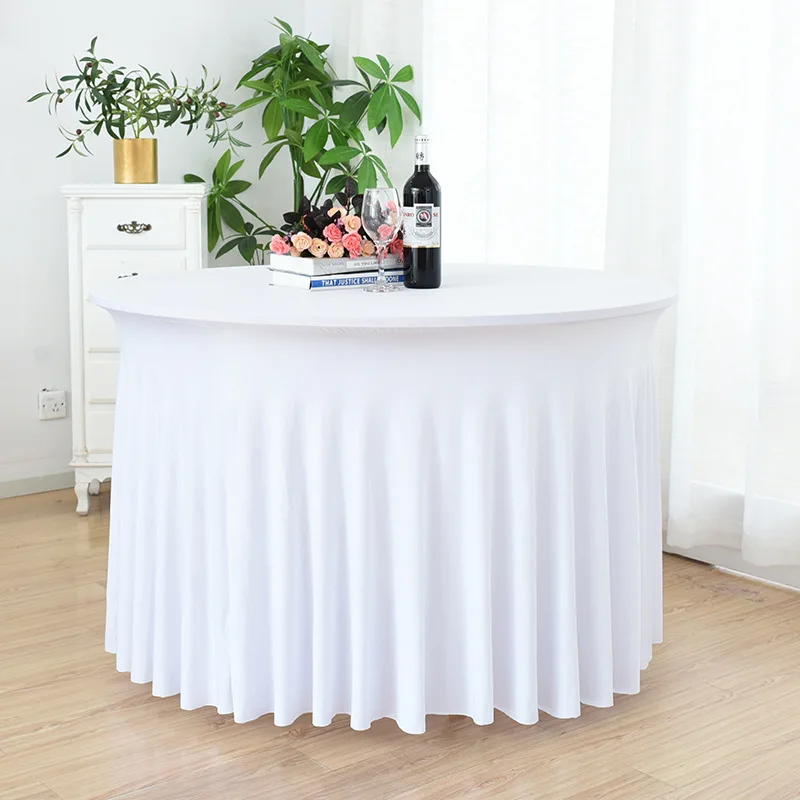 10pcs Fluttering Spandex Elastic Table Cloth Round White Tablecloth For Wedding Decoration Hotel Party Table Cloth Table Cover
10pcs Fluttering Spandex Elastic Table Cloth Round White Tablecloth For Wedding Decoration Hotel Party Table Cloth Table Cover