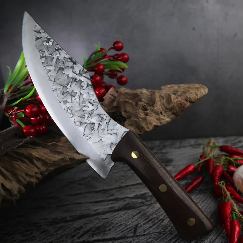 Pig and sheep cutting and gutting stainless steel kitchen knife Forged butcher skinning knife Slaughter
Pig and sheep cutting and gutting stainless steel kitchen knife Forged butcher skinning knife Slaughter