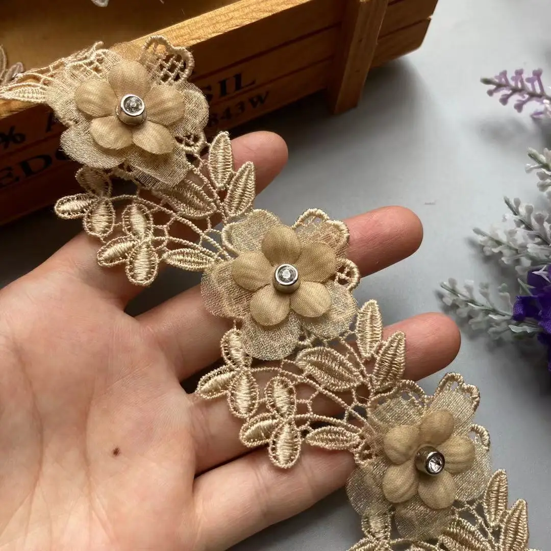 20x 3D Gold Pearl Beaded Flower Embroidered Lace Trim Ribbon Floral Applique Patches Dress Fabric Sewing Craft Vintage 5cm New
20x 3D Gold Pearl Beaded Flower Embroidered Lace Trim Ribbon Floral Applique Patches Dress Fabric Sewing Craft Vintage 5cm New