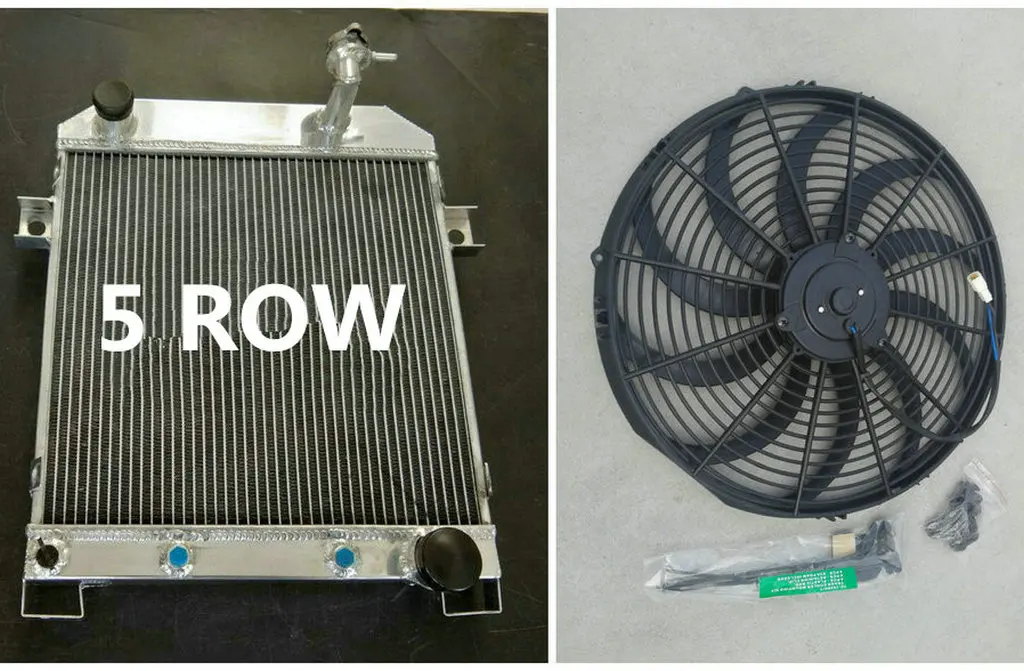 56MM 5 Row Aluminum Radiator + Fan For JAGUAR 1962-1967 MARK 2 MK2 MK II DAIMLER 2.5 V8; V8-250 AT 1963 1964 1965 1966
56MM 5 Row Aluminum Radiator + Fan For JAGUAR 1962-1967 MARK 2 MK2 MK II DAIMLER 2.5 V8; V8-250 AT 1963 1964 1965 1966