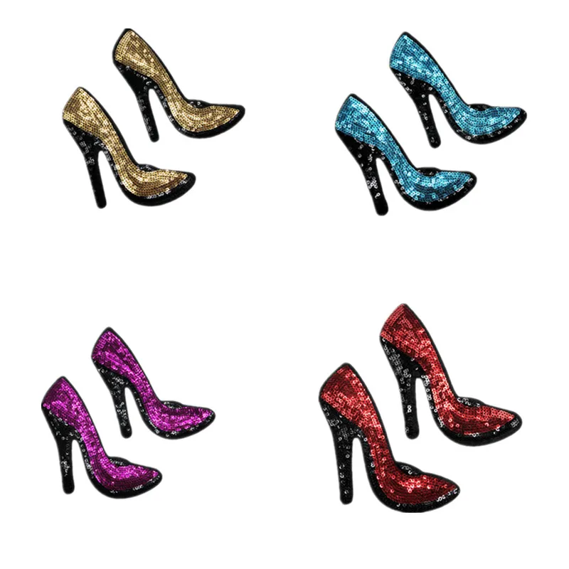 10Pair Beautiful High Heeled Shoes Sequin Embroidered Applique Patch Lace Iron Stick Dress Cloth Decorate Accessory Gold Silver
10Pair Beautiful High Heeled Shoes Sequin Embroidered Applique Patch Lace Iron Stick Dress Cloth Decorate Accessory Gold Silver