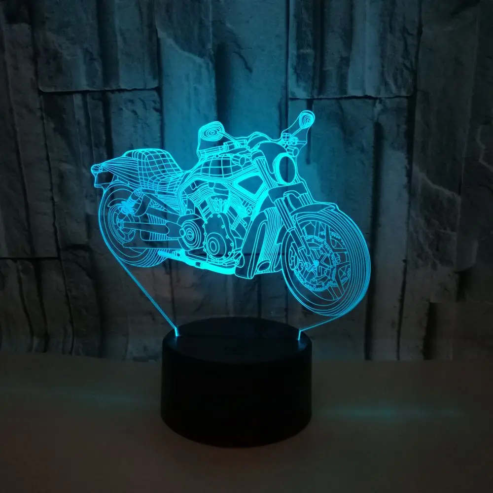 3d-лампа для мотоцикла, модель, иллюзия, светодиодный Ночной светильник, 7 цветов, USB сенсорный датчик, настольная лампа, для мальчиков, спальни, Декор, автомобильные вентиляторы
3d-лампа для мотоцикла, модель, иллюзия, светодиодный Ночной светильник, 7 цветов, USB сенсорный датчик, настольная лампа, для мальчиков, спальни, Декор, автомобильные вентиляторы