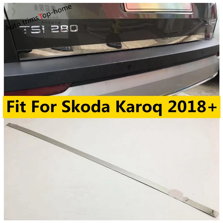 Накладка на заднюю дверь багажника, накладка на нижнюю ленту двери для Skoda Karoq 2018-2022, аксессуары из нержавеющей стали, внешний комплект
Накладка на заднюю дверь багажника, накладка на нижнюю ленту двери для Skoda Karoq 2018-2022, аксессуары из нержавеющей стали, внешний комплект