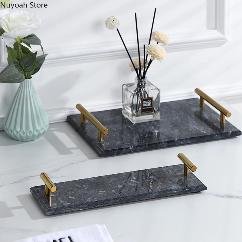 Nordic Marble Tray Light Luxury Household Storage Tray Living Room Teacup Tray Snack Tray Bathroom Decoration Accessories
Nordic Marble Tray Light Luxury Household Storage Tray Living Room Teacup Tray Snack Tray Bathroom Decoration Accessories