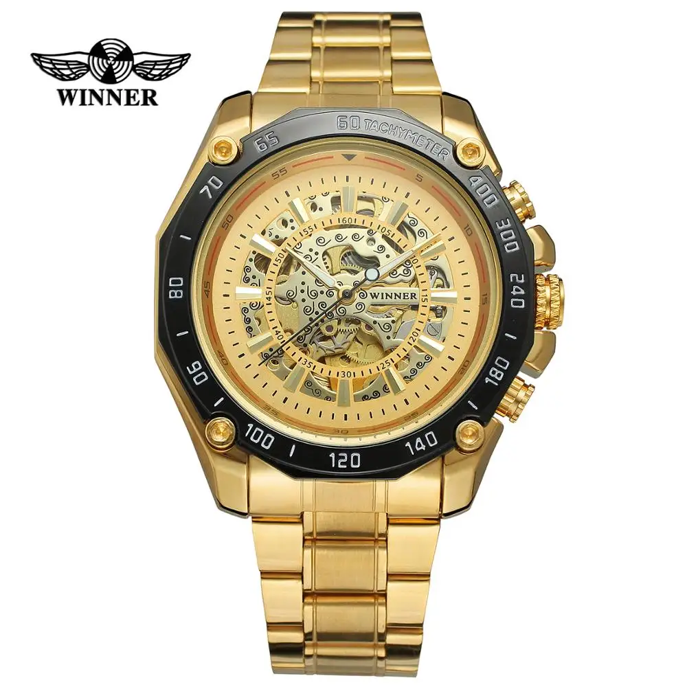 WINNER Fashion business men's watches black alloy round case watches automatic mechanical wrist watches
WINNER Fashion business men's watches black alloy round case watches automatic mechanical wrist watches