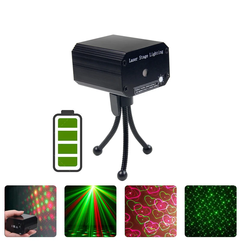 Mini laser stage lamp USB charging battery full of stars love whirlwind Christmas birthday party
Mini laser stage lamp USB charging battery full of stars love whirlwind Christmas birthday party