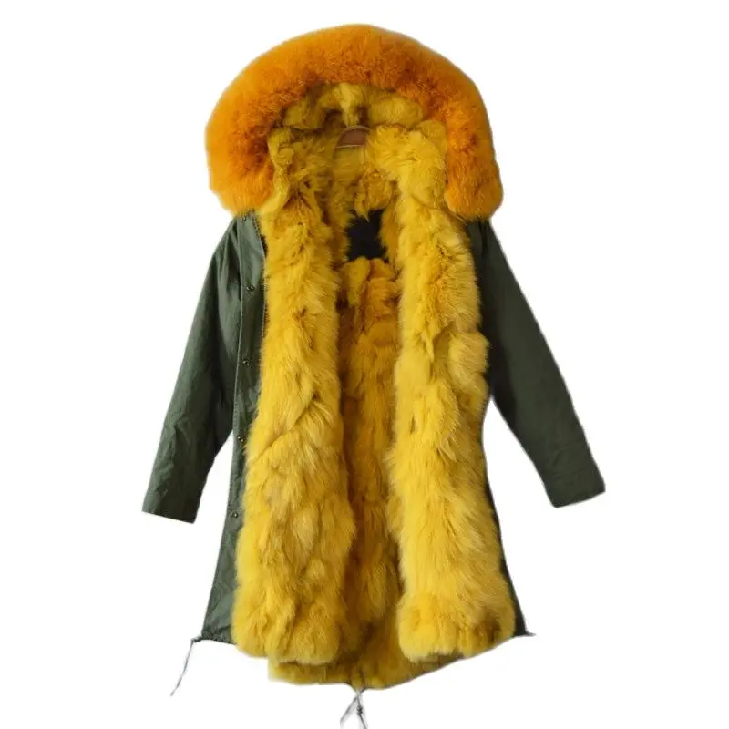 100% Real Fox Fur Parka Army Green Winter Long Style Jacket For Mr&Mrs Wear Fur Jacket Drop Shipping
100% Real Fox Fur Parka Army Green Winter Long Style Jacket For Mr&Mrs Wear Fur Jacket Drop Shipping