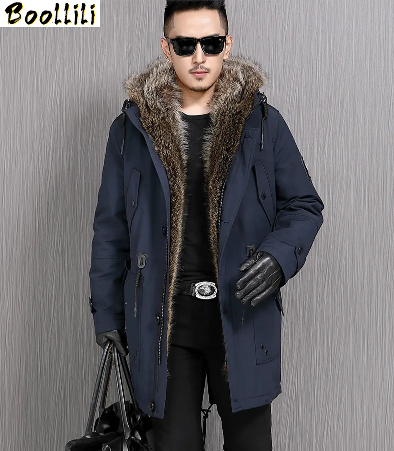 Winter Jacket Boollili Men Parka Real Fur Coat Hooded Natural Raccoon Fur Liner Warm Genuine Fur Jackets Parkas De Hombre
Winter Jacket Boollili Men Parka Real Fur Coat Hooded Natural Raccoon Fur Liner Warm Genuine Fur Jackets Parkas De Hombre