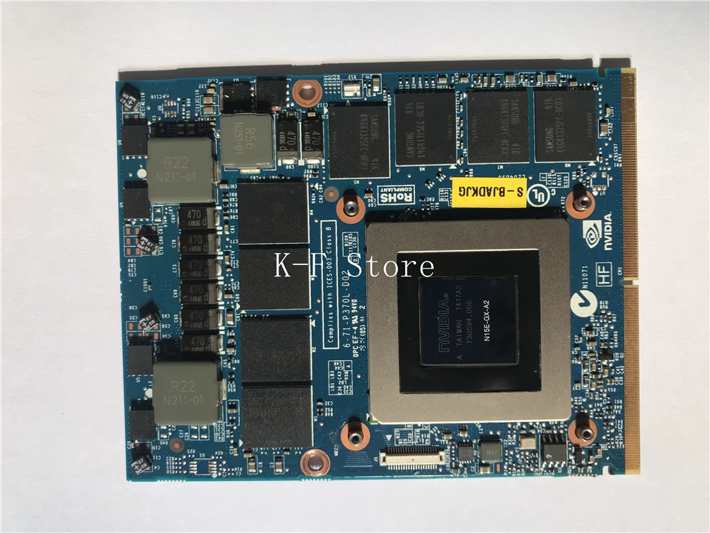 Original GTX880M GTX 880M N15E-GX-A2 8G Graphics Video VGA Card For DELL M17X R4 R5 M18X R2 R3 Laptop Working
Original GTX880M GTX 880M N15E-GX-A2 8G Graphics Video VGA Card For DELL M17X R4 R5 M18X R2 R3 Laptop Working