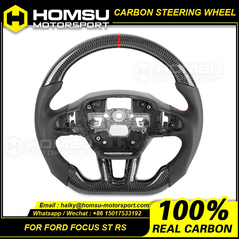 Matte Carbon Fiber Car Steering Wheel For ford focus ST rs Custom Steering Wheel For FORD RS
Matte Carbon Fiber Car Steering Wheel For ford focus ST rs Custom Steering Wheel For FORD RS