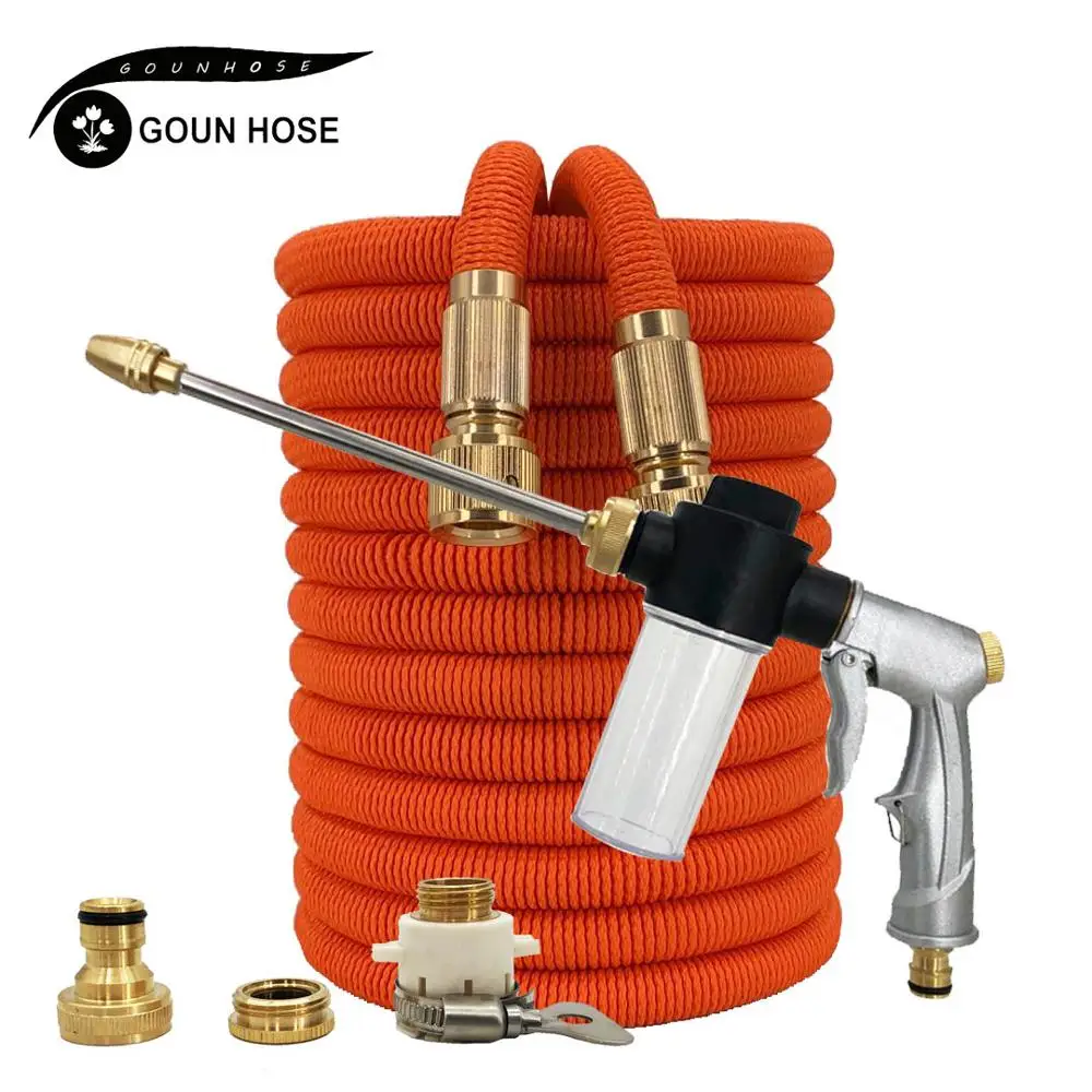 Garden Watering Hose Retractable Magic Latex Hose High Pressure Car Wash Hose Metal Foam Pot Water Gun Cleaning Supplies
Garden Watering Hose Retractable Magic Latex Hose High Pressure Car Wash Hose Metal Foam Pot Water Gun Cleaning Supplies