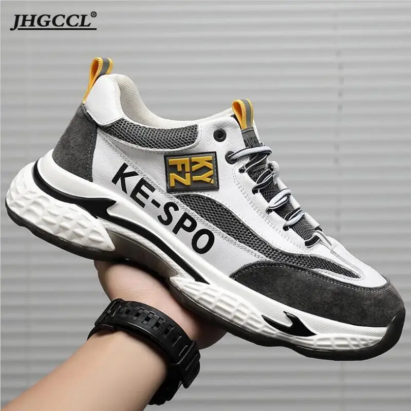 NEW Men's shoes leather fashion casual shoes autumn Korean version of men's sports shoes thick-soled increase breathable A42
NEW Men's shoes leather fashion casual shoes autumn Korean version of men's sports shoes thick-soled increase breathable A42