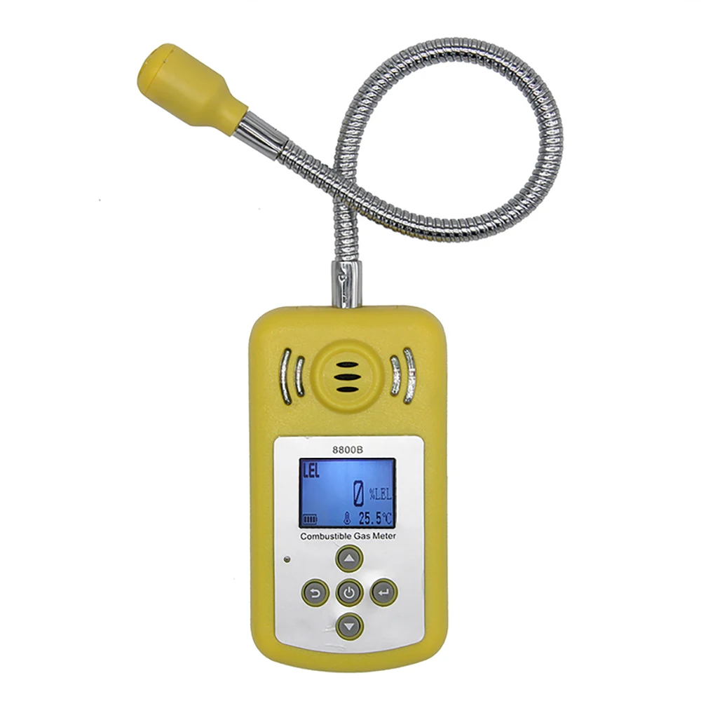 Portable Gas Analyzer Professional Combustible Air Detector Gas Leak Location Determine Tester with LCD Screen Sound-light Alarm
Portable Gas Analyzer Professional Combustible Air Detector Gas Leak Location Determine Tester with LCD Screen Sound-light Alarm