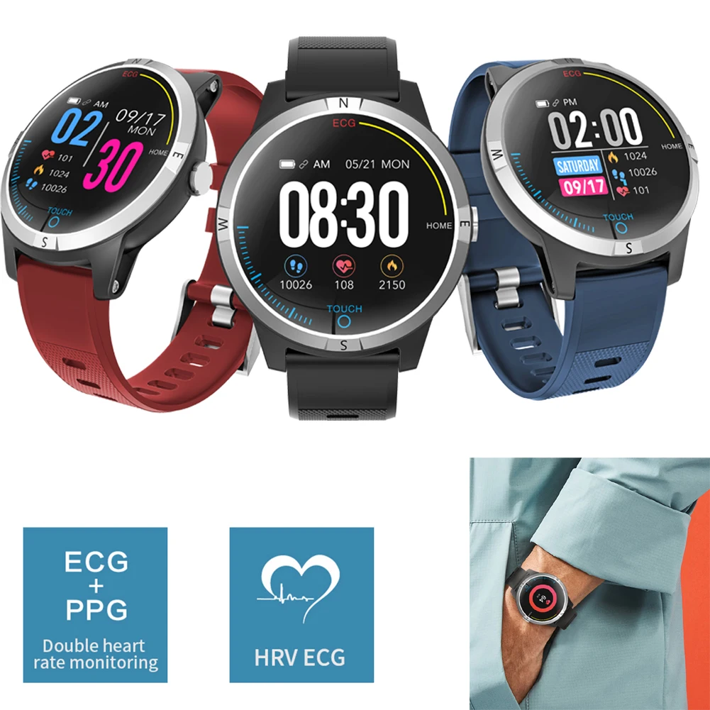 ECG PPG Heart Rate Monitor Smart Watch Handsfree Calling SMS Message Alarm Clock For Men Women Smartphones
ECG PPG Heart Rate Monitor Smart Watch Handsfree Calling SMS Message Alarm Clock For Men Women Smartphones