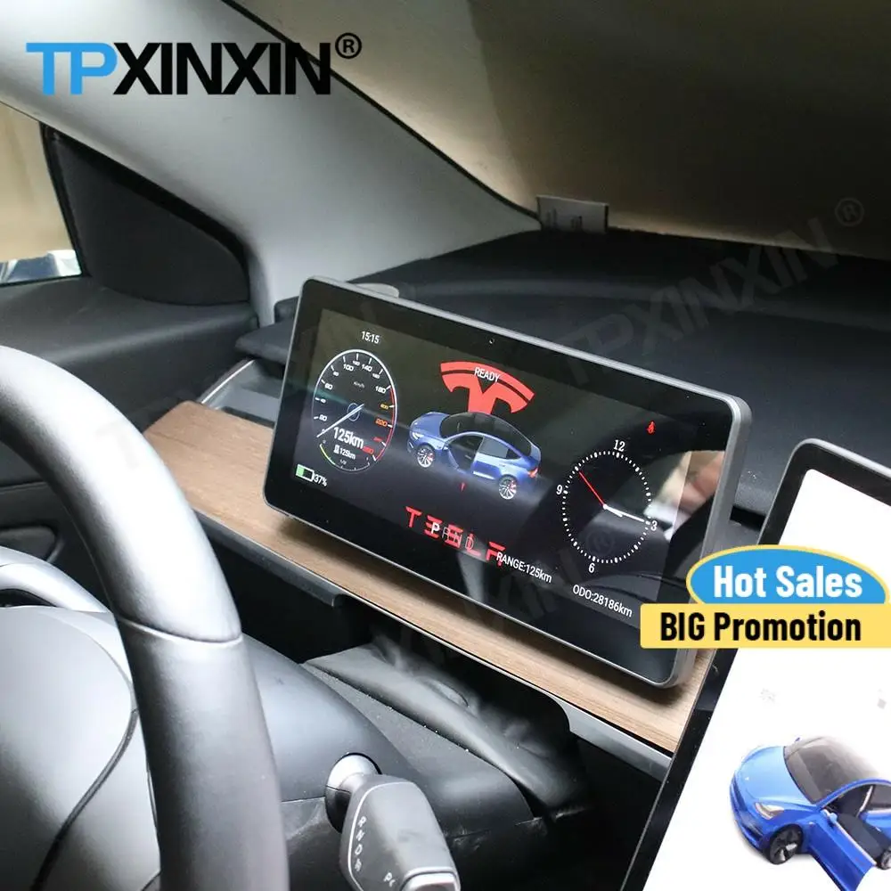 Универсальная цифровая панель для приборной панели Android для Telsa Model 3, виртуальный инструмент, кластер с поддержкой GPS экрана, центра спидометра
Универсальная цифровая панель для приборной панели Android для Telsa Model 3, виртуальный инструмент, кластер с поддержкой GPS экрана, центра спидометра