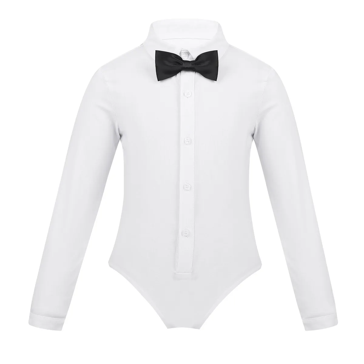 Kids Boys Latin Modern Dance Shirt with Bowtie Romper Gentleman Shirt Long Sleeves Leotard Bodysuit Jazz Dance Costumes Outfit
Kids Boys Latin Modern Dance Shirt with Bowtie Romper Gentleman Shirt Long Sleeves Leotard Bodysuit Jazz Dance Costumes Outfit