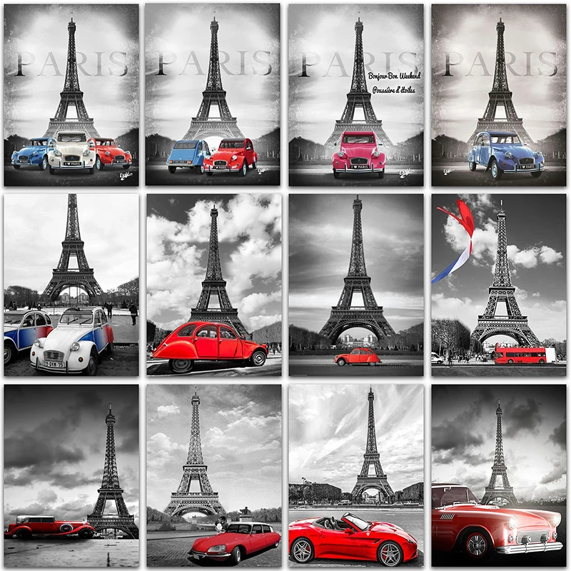 5D Diamond Painting Kit Paint Paris Eiffel Tower Red Car Bus Scenery Home Decor Full Square&Round embroidery mosaic Cross stitch
5D Diamond Painting Kit Paint Paris Eiffel Tower Red Car Bus Scenery Home Decor Full Square&Round embroidery mosaic Cross stitch