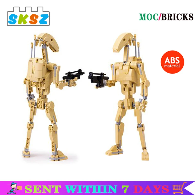 2021New B1robot Model MOC Building Blocks Space Movie Wars Series Collection Children Adult Assembly Toys for Kids Birthday Gift
2021New B1robot Model MOC Building Blocks Space Movie Wars Series Collection Children Adult Assembly Toys for Kids Birthday Gift