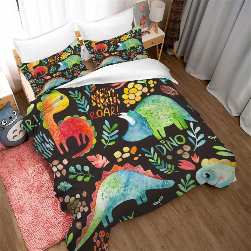 Luxury Dinosaur Bedding Set Single Size Kids Boy's Duvet Cover Set Cartoon Comforter Bedline King Full Bed Set Bed Linen
Luxury Dinosaur Bedding Set Single Size Kids Boy's Duvet Cover Set Cartoon Comforter Bedline King Full Bed Set Bed Linen