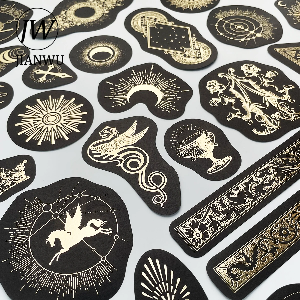 JIANWU 40Pcs Creative Bronzing Constellation Sticker Scrapbooking Decorative Collage Material Daily Stickers Stationery Supplies
JIANWU 40Pcs Creative Bronzing Constellation Sticker Scrapbooking Decorative Collage Material Daily Stickers Stationery Supplies