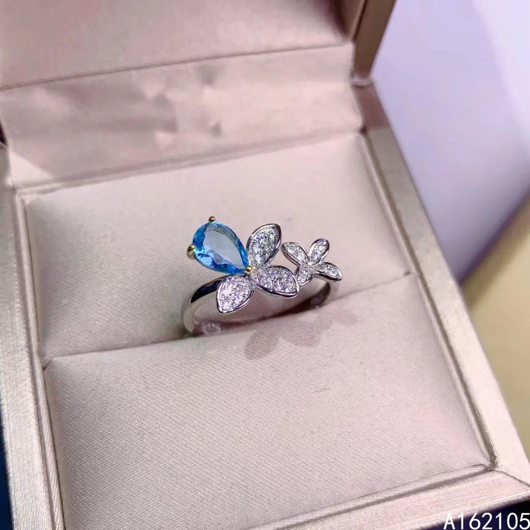 925 pure silver Chinese style natural Swiss blue topaz women's luxury elegant water drop plant open gem ring fine jewelry suppor
925 pure silver Chinese style natural Swiss blue topaz women's luxury elegant water drop plant open gem ring fine jewelry suppor