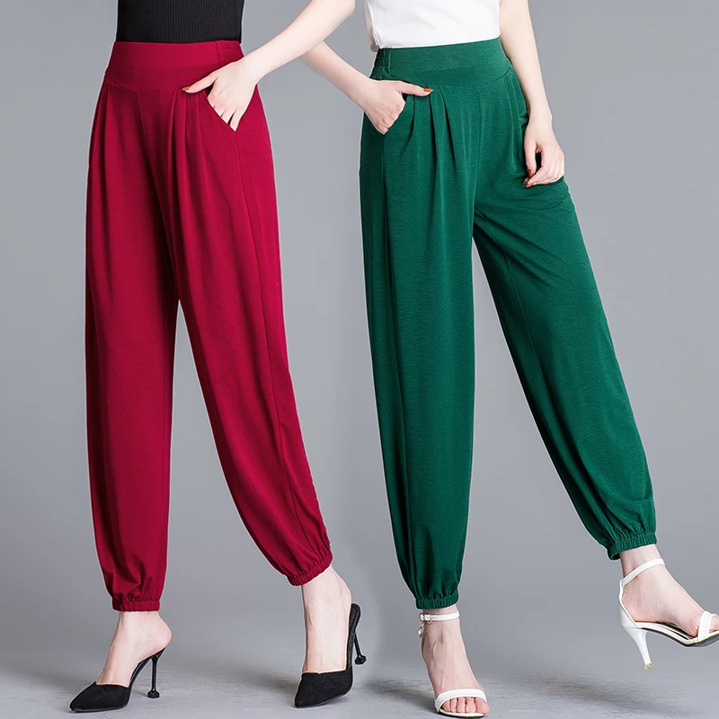 Middle Aged and Old Women Pants Spring Summer Thin Elastic Waist Loose Bloomers Pant Large Size Grandma Harem Trousers 5XL W2002
Middle Aged and Old Women Pants Spring Summer Thin Elastic Waist Loose Bloomers Pant Large Size Grandma Harem Trousers 5XL W2002