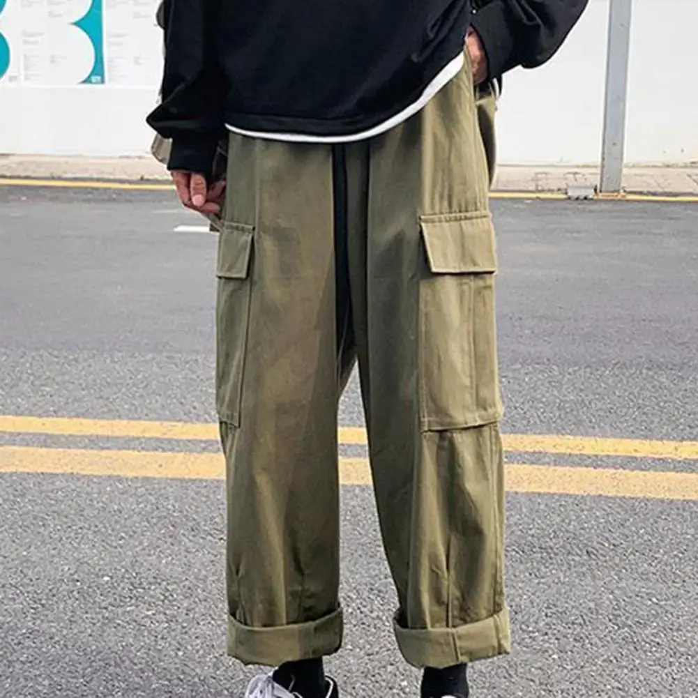 Korean Style Men Pants Loose All Match Solid Color Oversize Multi Pockets Young Male Cargo Pants Male Autumn Wide Leg Trousers
Korean Style Men Pants Loose All Match Solid Color Oversize Multi Pockets Young Male Cargo Pants Male Autumn Wide Leg Trousers