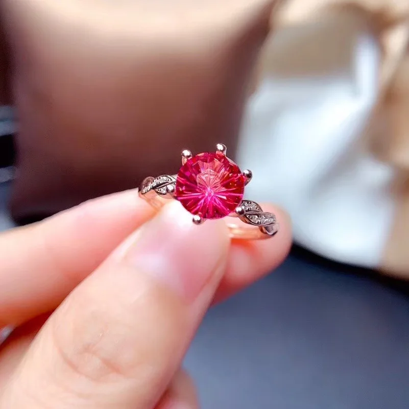Exquisite Rose Gold Color Promise Ring Princess Rose Red Zircon Ring Birthday Banquet Gifts Wedding Engagement Women Jewelry
Exquisite Rose Gold Color Promise Ring Princess Rose Red Zircon Ring Birthday Banquet Gifts Wedding Engagement Women Jewelry
