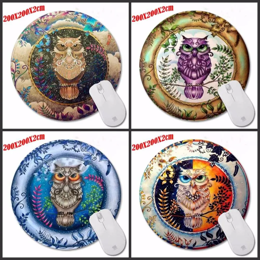 Mousepad Round Mouse Pad Owls Drawing Beautiful Decor Computer Notebook Printing Circular Rubber Mat Desk Accessories Office
Mousepad Round Mouse Pad Owls Drawing Beautiful Decor Computer Notebook Printing Circular Rubber Mat Desk Accessories Office