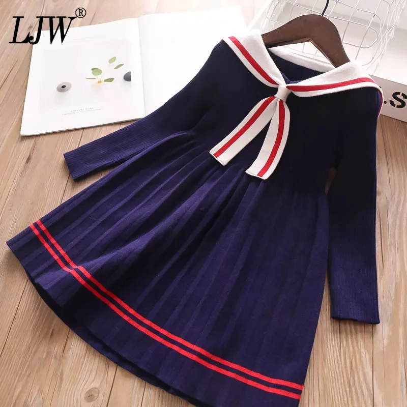 New Girls spring autumn Navy style Girls Dress of Girls 3-12y Kids princess Party Sweater Knit dress winter Baby girl clothes
New Girls spring autumn Navy style Girls Dress of Girls 3-12y Kids princess Party Sweater Knit dress winter Baby girl clothes