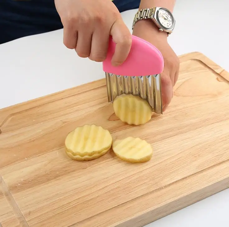 Wavy French Fries Cutter Stainless Steel Potato Slicer Vegetable Chopper Veggie Slicer Durable Kitchen Gadgets Cutter ni400
Wavy French Fries Cutter Stainless Steel Potato Slicer Vegetable Chopper Veggie Slicer Durable Kitchen Gadgets Cutter ni400