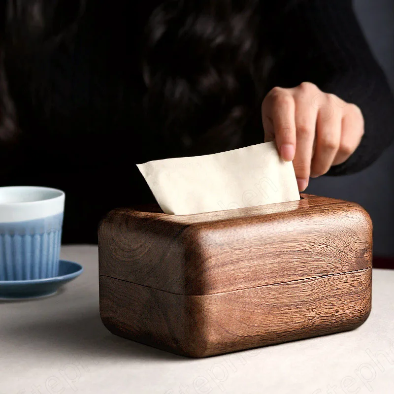 Handmade Solid Wood Napkin Holder Japanese Modern Tissue Boxes Household Walnut Wooden Paper Towel Storage Box Home Decoration
Handmade Solid Wood Napkin Holder Japanese Modern Tissue Boxes Household Walnut Wooden Paper Towel Storage Box Home Decoration