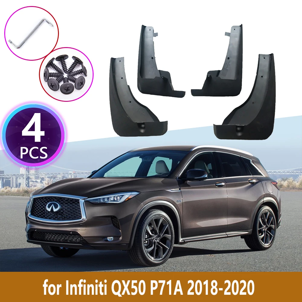 4 шт. Автомобильные Брызговики для Infiniti QX50 P71A 2018 2019 2020 ABS облицовка Брызговики защитные аксессуары
4 шт. Автомобильные Брызговики для Infiniti QX50 P71A 2018 2019 2020 ABS облицовка Брызговики защитные аксессуары