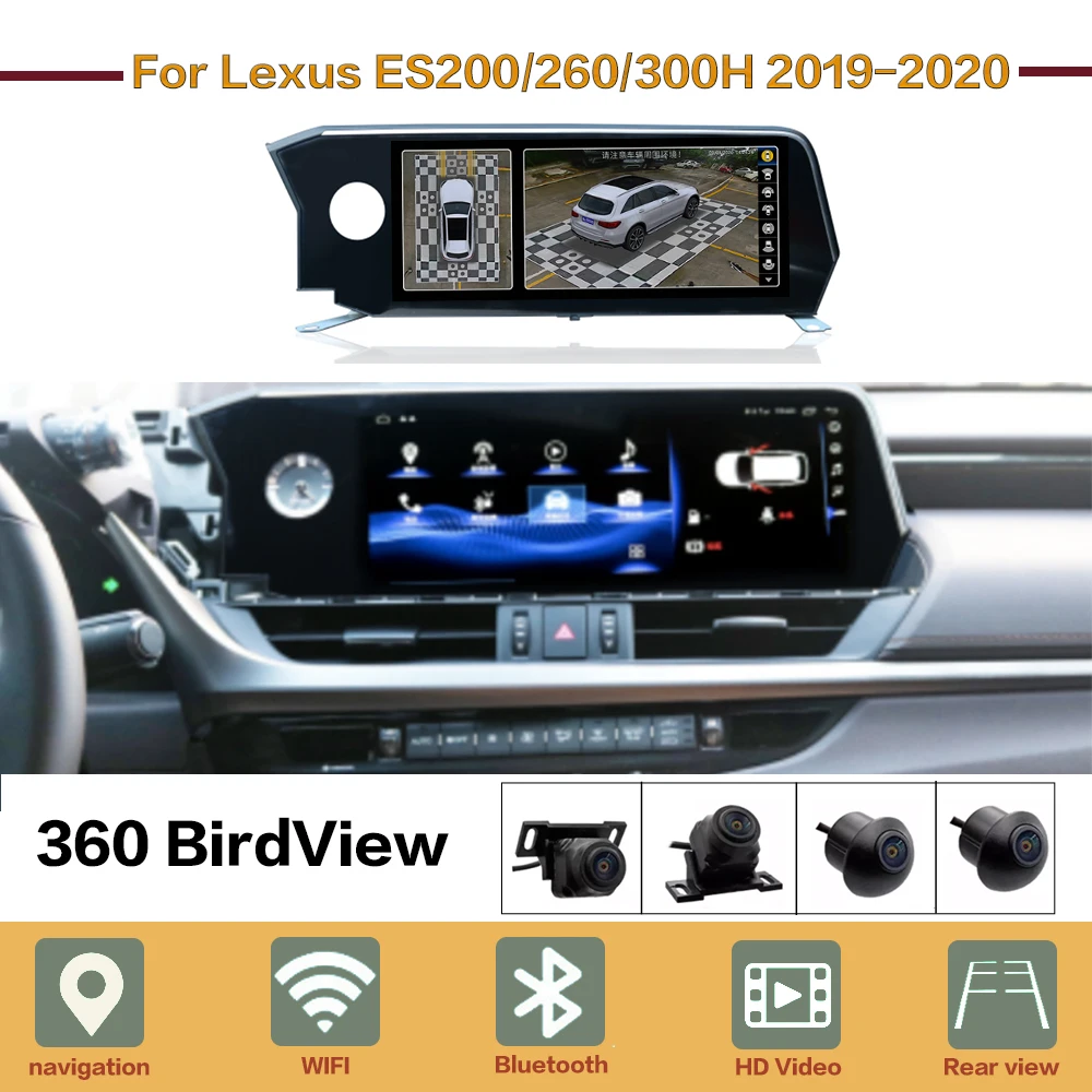 12.3 Screen 360 Birdview Navi Car Radio Stereo Audio Navigation GPS CarPlay Android For Lexus ES200 260 300H 2019 2020
12.3 Screen 360 Birdview Navi Car Radio Stereo Audio Navigation GPS CarPlay Android For Lexus ES200 260 300H 2019 2020