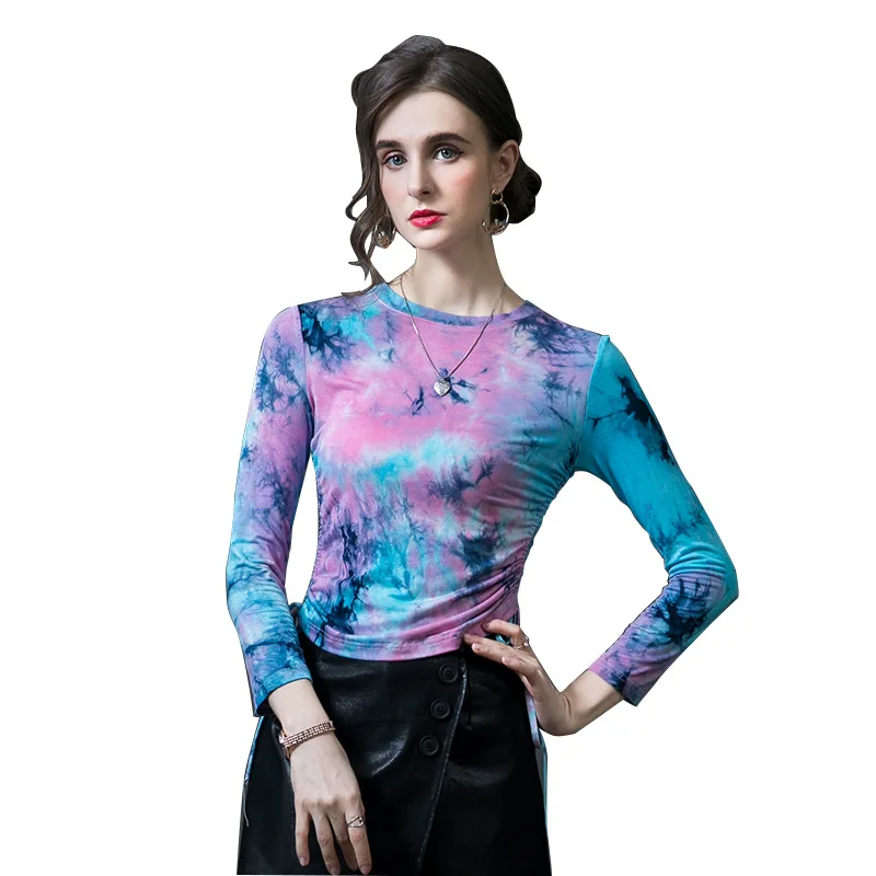 long sleeved blouse women's 2021 autumn new foreign style drawstring sexy bottomed blouse with small shirt round neck
long sleeved blouse women's 2021 autumn new foreign style drawstring sexy bottomed blouse with small shirt round neck