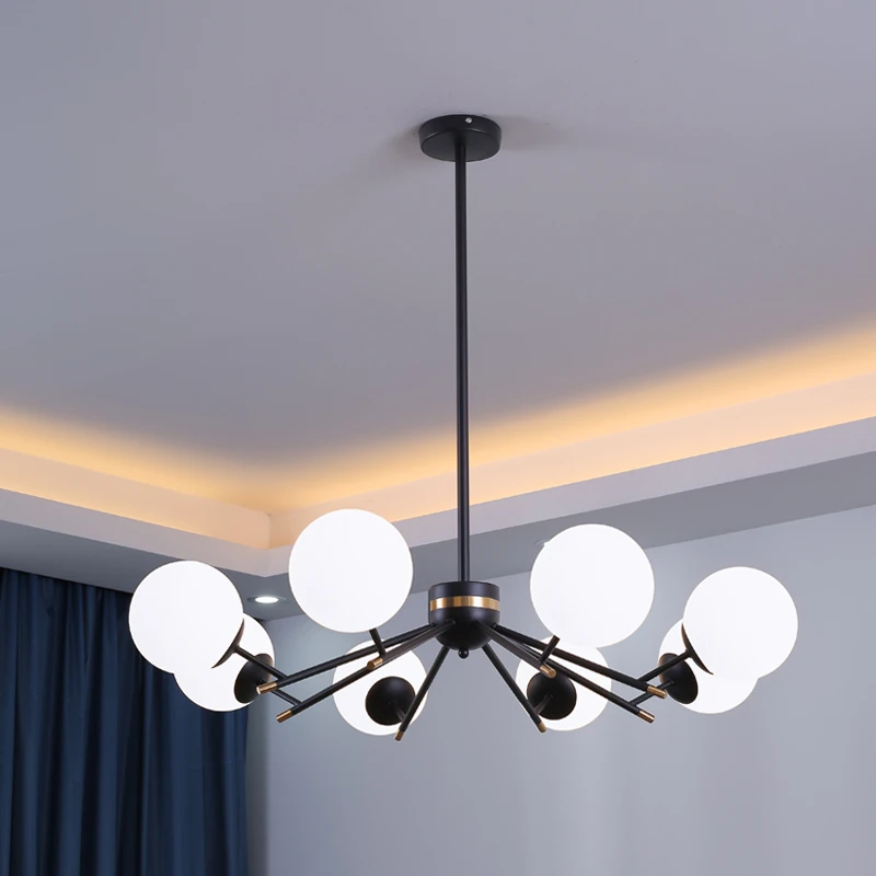 Modern Glass Ball Chandeliers Living Room Kitchen Bedroom Bedside Simple Long Hanging Chandelier Lighting Lustre Modern Decor
Modern Glass Ball Chandeliers Living Room Kitchen Bedroom Bedside Simple Long Hanging Chandelier Lighting Lustre Modern Decor