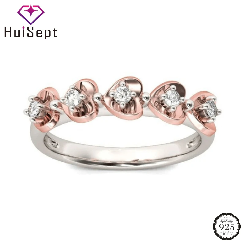 HuiSept Trendy Rings 925 Silver Jewelry for Women Heart-shape Zircon Gemstone Finger Ring Girl Wedding Engagement Component 2020
HuiSept Trendy Rings 925 Silver Jewelry for Women Heart-shape Zircon Gemstone Finger Ring Girl Wedding Engagement Component 2020