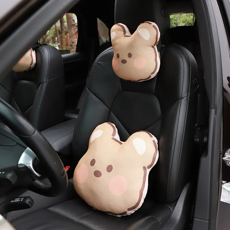 New Car Cartoon Headrest Cute Bear Ice Silk Comfortable Car Waist Neck Pillow Cushion Car Interior Accessories
New Car Cartoon Headrest Cute Bear Ice Silk Comfortable Car Waist Neck Pillow Cushion Car Interior Accessories
