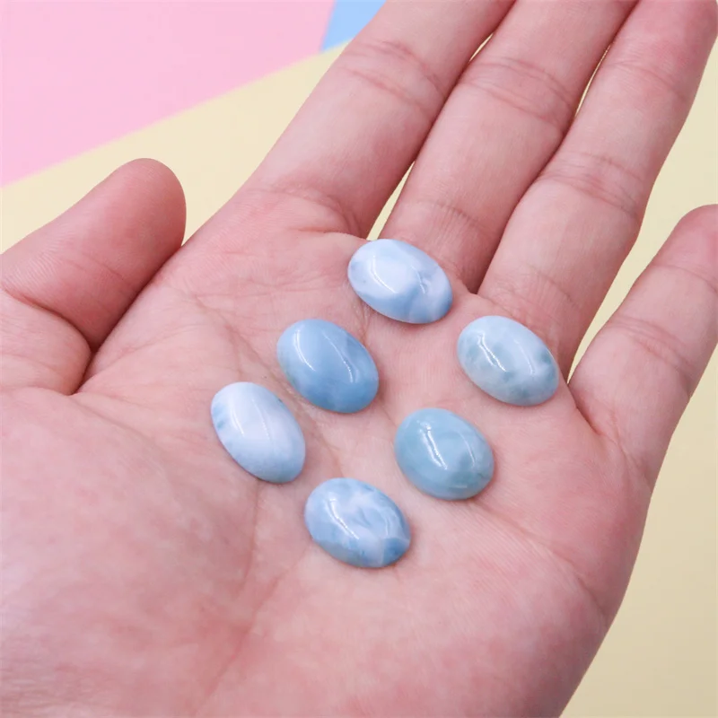 5pcs Larimar Cabochons Cab Oval Shape Natural Stone Genuine 3x5-13x18mm Material For Making Jewelry DIY Pendant Earrings Rings
5pcs Larimar Cabochons Cab Oval Shape Natural Stone Genuine 3x5-13x18mm Material For Making Jewelry DIY Pendant Earrings Rings