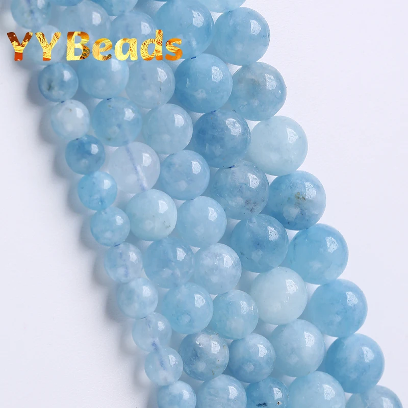 6 8 10mm Blue Aquamarines Beads Natural Jade Stone Round Loose Beads For Jewelry Making DIY Bracelets Accessories 15" Wholesale
6 8 10mm Blue Aquamarines Beads Natural Jade Stone Round Loose Beads For Jewelry Making DIY Bracelets Accessories 15" Wholesale