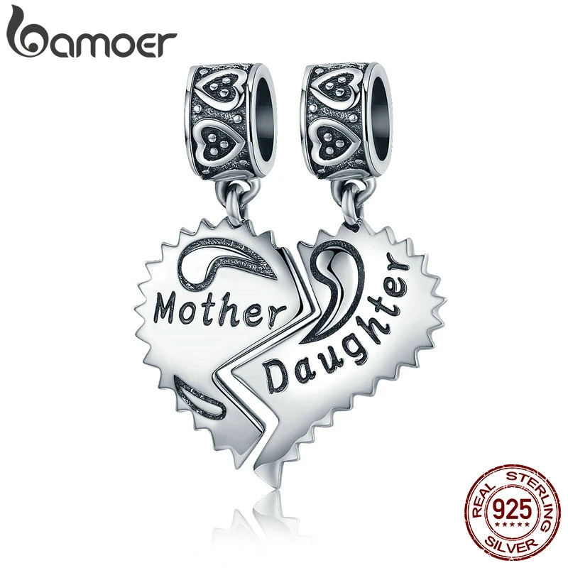 BAMOER 100% стерлингового серебра 925 пробы, подвеска для мамы и дочки Love Forever, подвески, подходят для браслетов, ожерелья, изготовления ювелирных изделий SCC427
BAMOER 100% стерлингового серебра 925 пробы, подвеска для мамы и дочки Love Forever, подвески, подходят для браслетов, ожерелья, изготовления ювелирных изделий SCC427