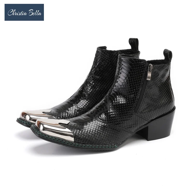New Metal Pointed Toe Leather Boots British Style Genuine Leather Men Ankle Boot Fashion Mid Heel Business Shoes Man Dress Boot
New Metal Pointed Toe Leather Boots British Style Genuine Leather Men Ankle Boot Fashion Mid Heel Business Shoes Man Dress Boot