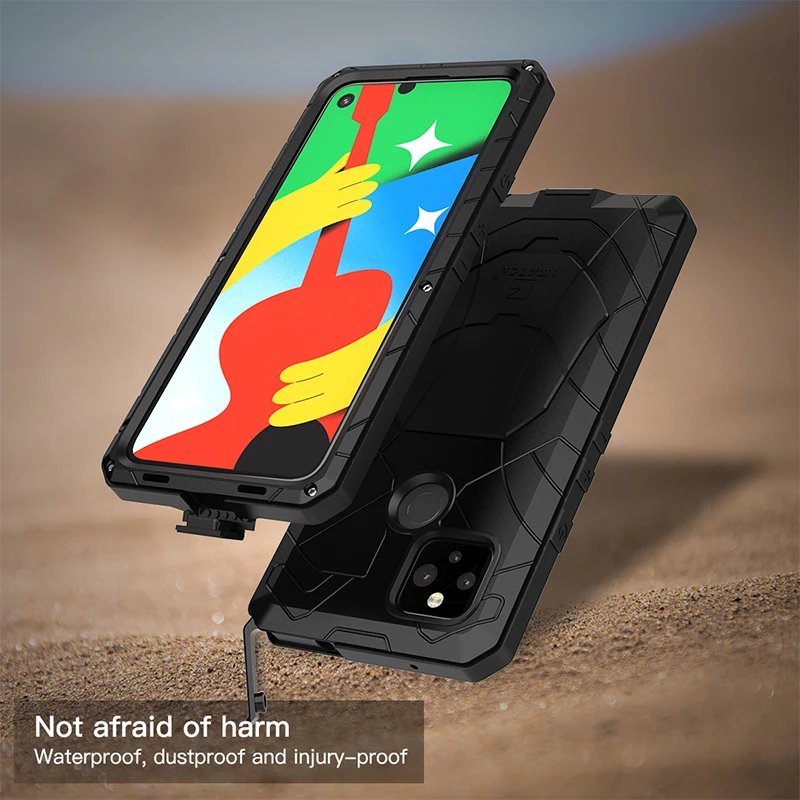 Phone Case for Google Pixel 4A 5G Shockproof Cover Heavy Duty Protection Armor Metal Mobile Phone Accessories
Phone Case for Google Pixel 4A 5G Shockproof Cover Heavy Duty Protection Armor Metal Mobile Phone Accessories