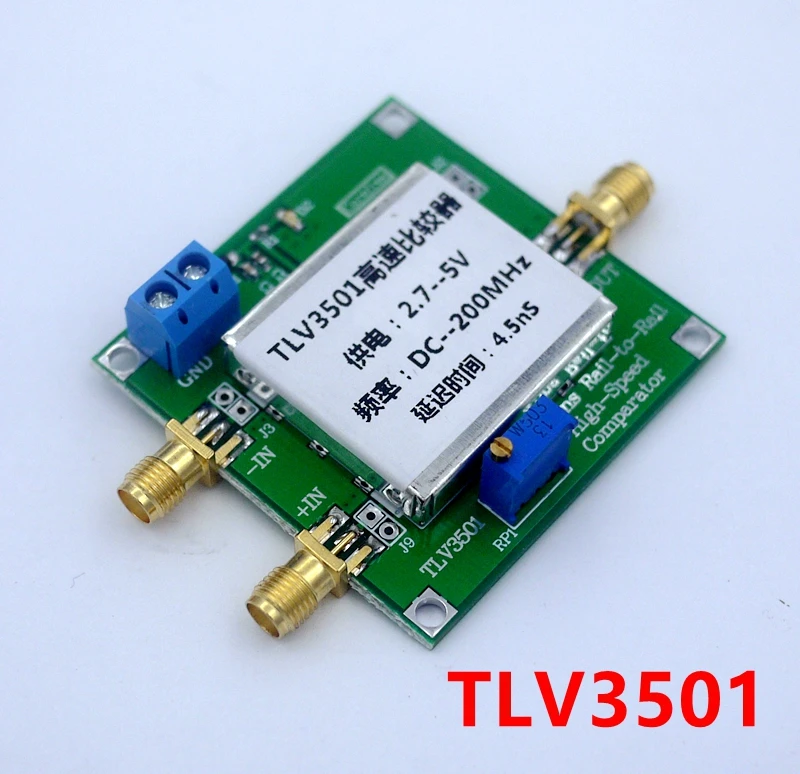 TLV3501 High speed comparator frequency meter front-end shaping module 4.5ns ultra high-speed comparator
TLV3501 High speed comparator frequency meter front-end shaping module 4.5ns ultra high-speed comparator