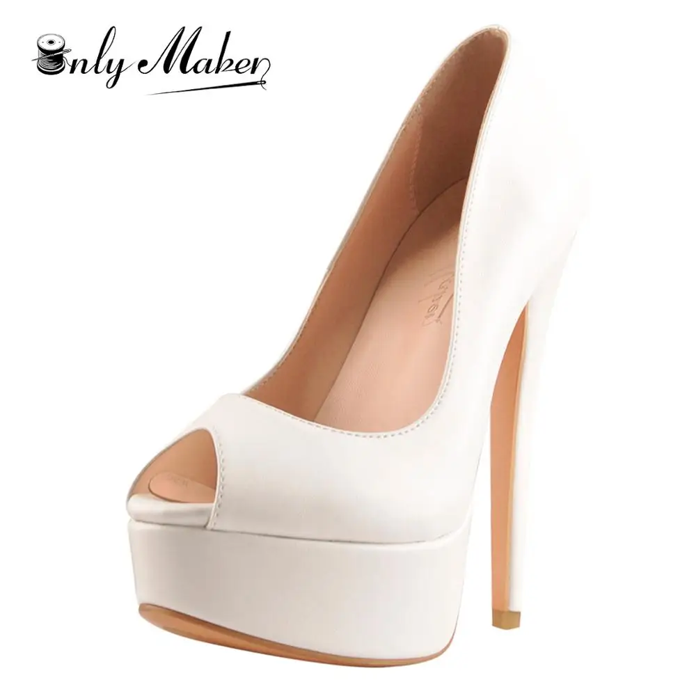 Onlymaker Platform Peep Toe High Heel Slip On Pumps Thin Stiletto Heels Party Multicolor Sexy Shoes Large Size Plus Size Pumps
Onlymaker Platform Peep Toe High Heel Slip On Pumps Thin Stiletto Heels Party Multicolor Sexy Shoes Large Size Plus Size Pumps