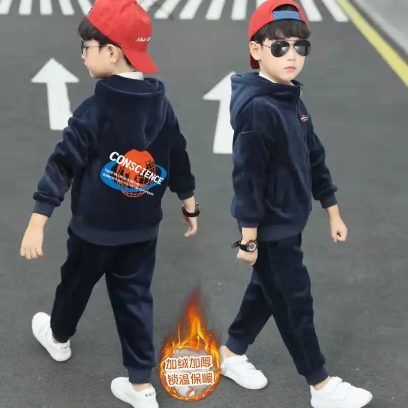 New Boys Teenage Children Warm Clothing winter Autumn Clothes Set Sweatshirt Pants Tracksuits Kids Sport Suit 4-12 Year
New Boys Teenage Children Warm Clothing winter Autumn Clothes Set Sweatshirt Pants Tracksuits Kids Sport Suit 4-12 Year