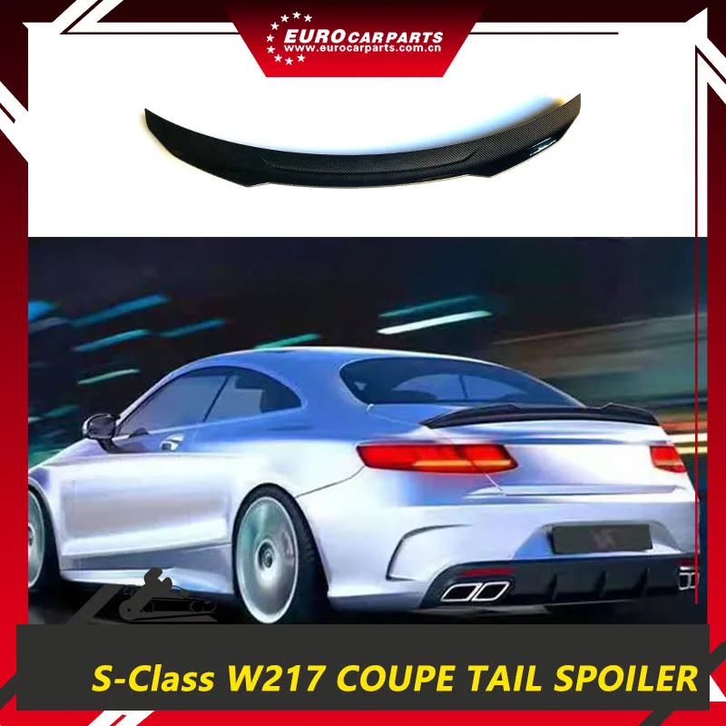S-Class W217 Coupe 2018-2020 Year VS Style Tail Wing Dry Carbon Fiber Two Door Material Rear Spoiler
S-Class W217 Coupe 2018-2020 Year VS Style Tail Wing Dry Carbon Fiber Two Door Material Rear Spoiler